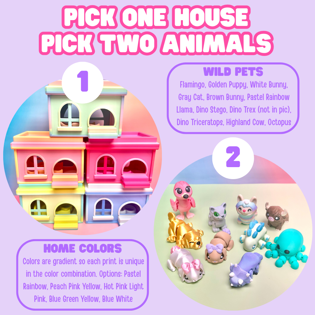 Wild Pets Play Set Combos